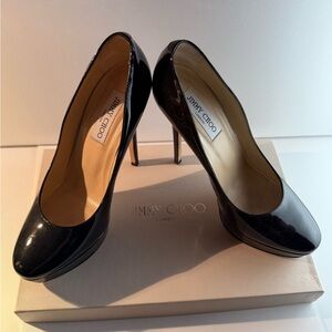Jimmy Choo Black Patent Leather Heels
